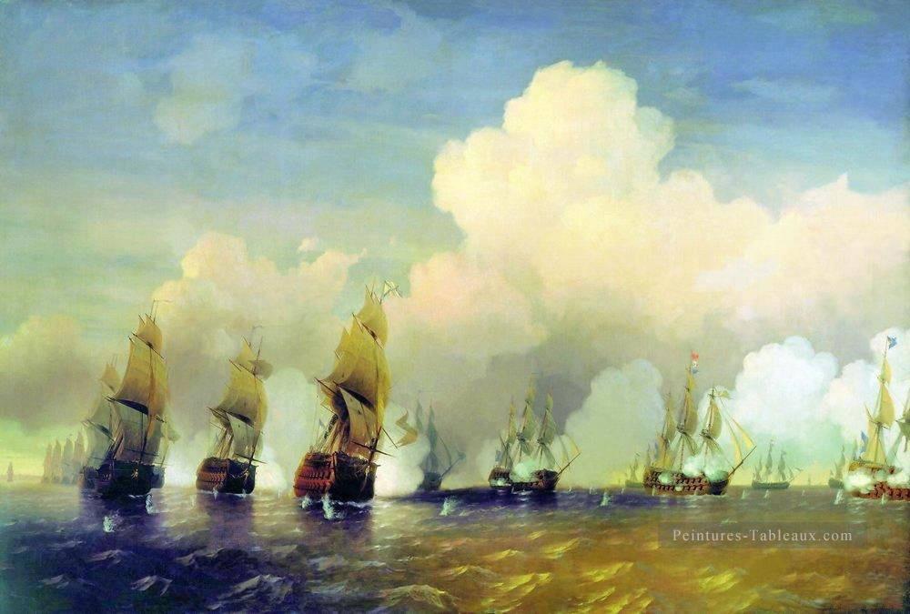 bataille de krasnaya gorka 1866 Alexey Bogolyubov guerre navale navires de guerre Peintures à l'huile